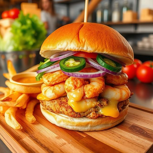 Spicy Prawn Sandwich